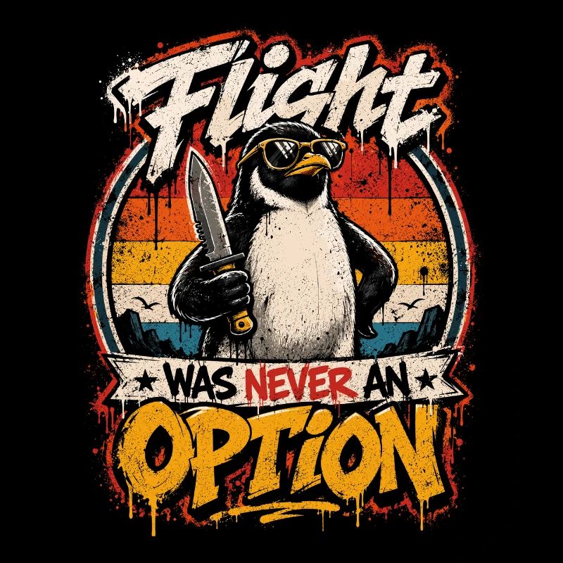 Combative penguin: Never an option