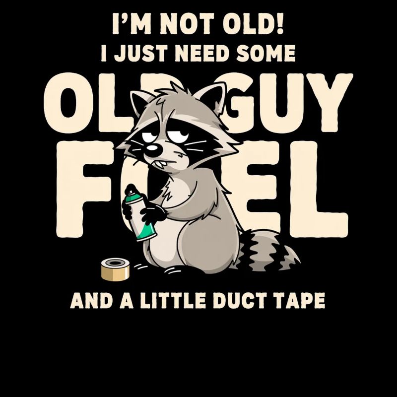 Waschbär-Treibstoff-Meme-Tee