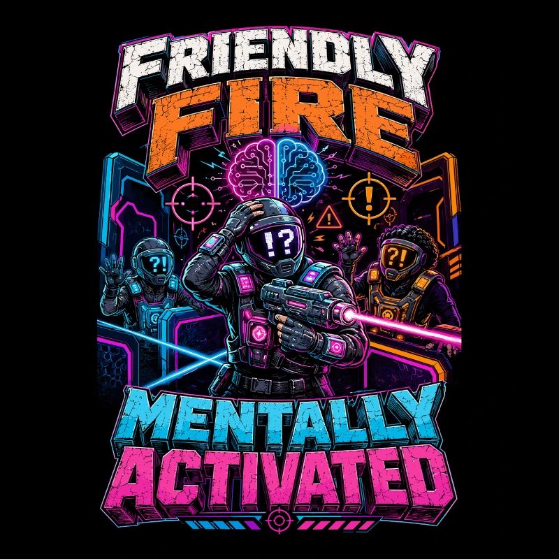 Laser Tag Friendly Fire Mentally Activated