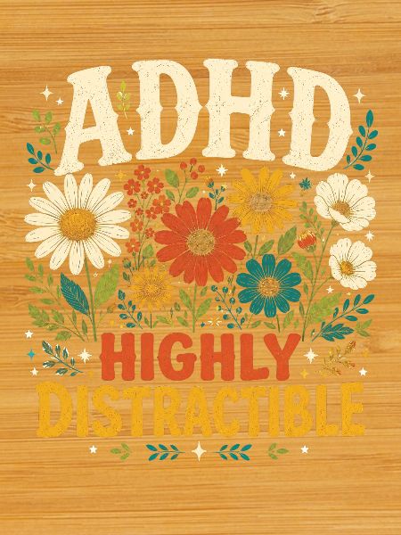 ADHD Highly Distractible Flower Neurodiversity