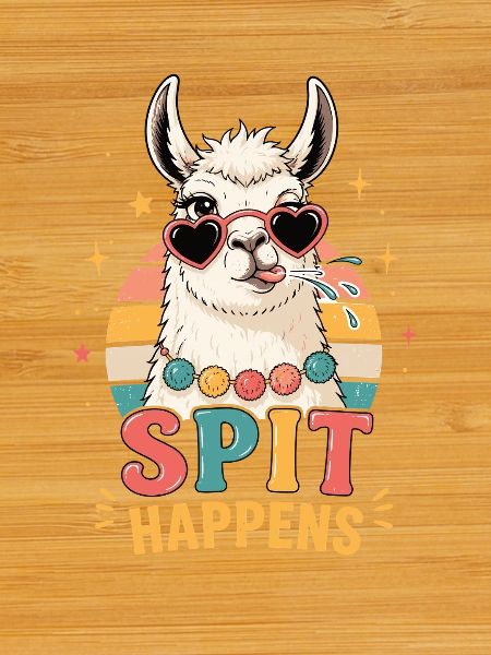 Chemise Lama Spit Happens