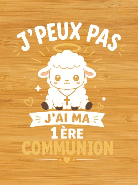 Premier Communion Agneau Céleste