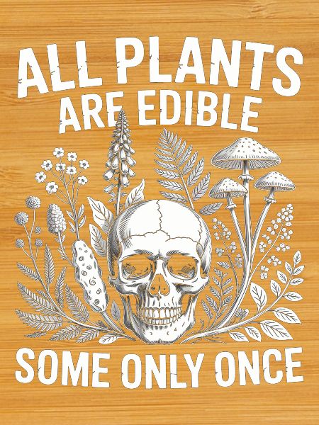 All Plants Edible Skull Design