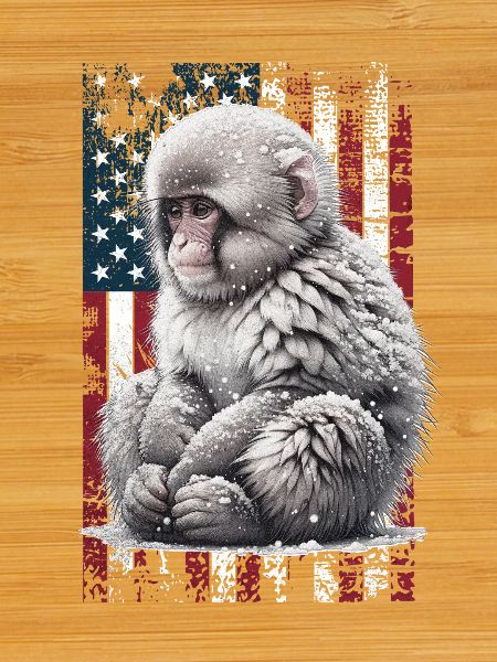 Snow Monkey US Schneeaffe