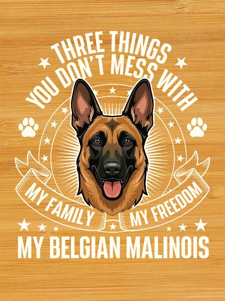 Family Freedom Belgian Malinois Warning