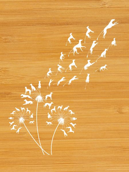 Dandelion Greyhound Floral Sighthound
