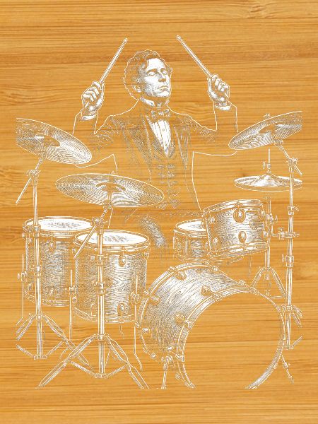 Franklin Pierce drummer sketch style