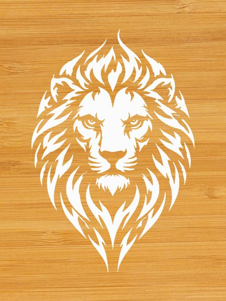 Lion Tribal Tattoo Style
