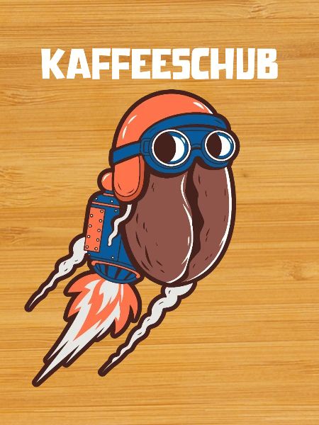 Kaffeeschub Rocket Coffee Bean Funny