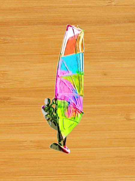 Bunter Windsurfer