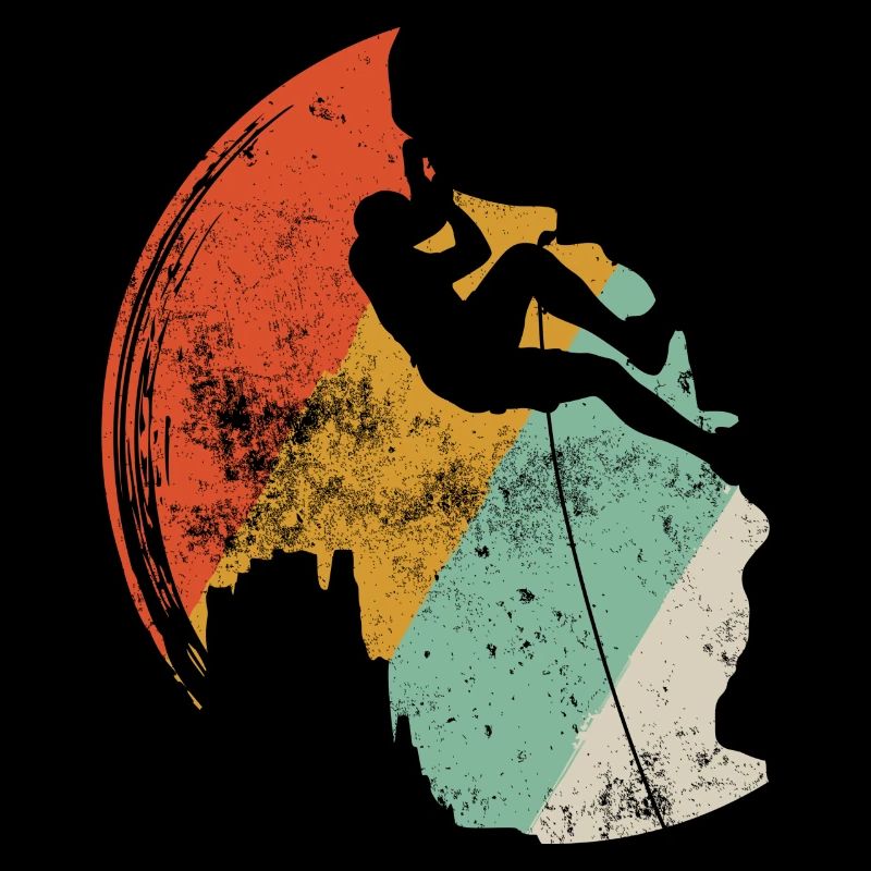 Sunset Surf Silhouette on Retro Arc