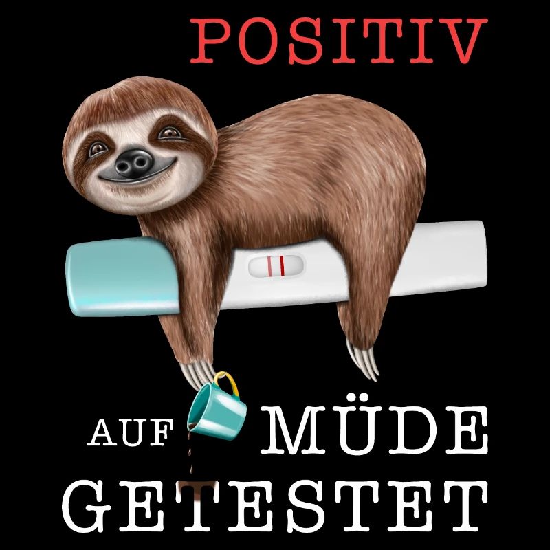 Faultier mit Test Positiv auf müde getestet