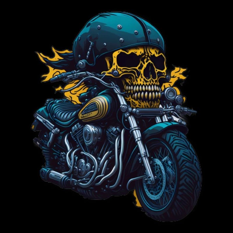 Crâne de motard