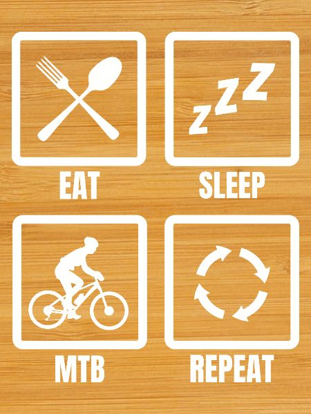 Mountainbiker Zeitplan