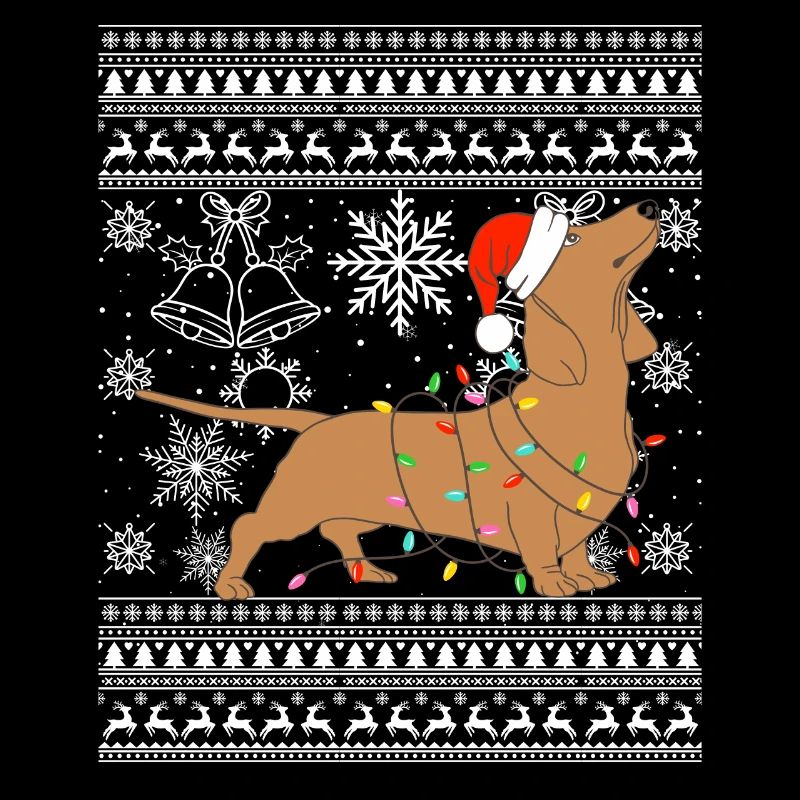 Teckel en mode Noël