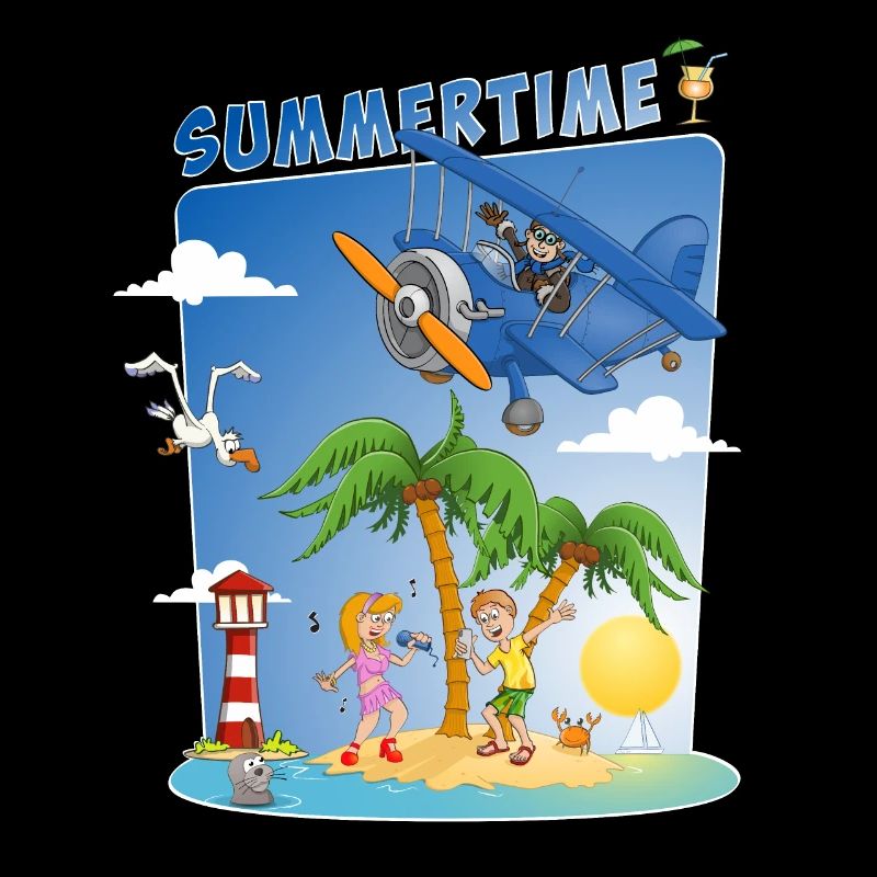 Image d’été colorée et joyeuse