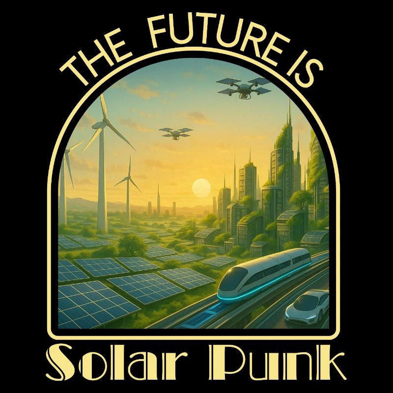 Solar-Punk-Stadt