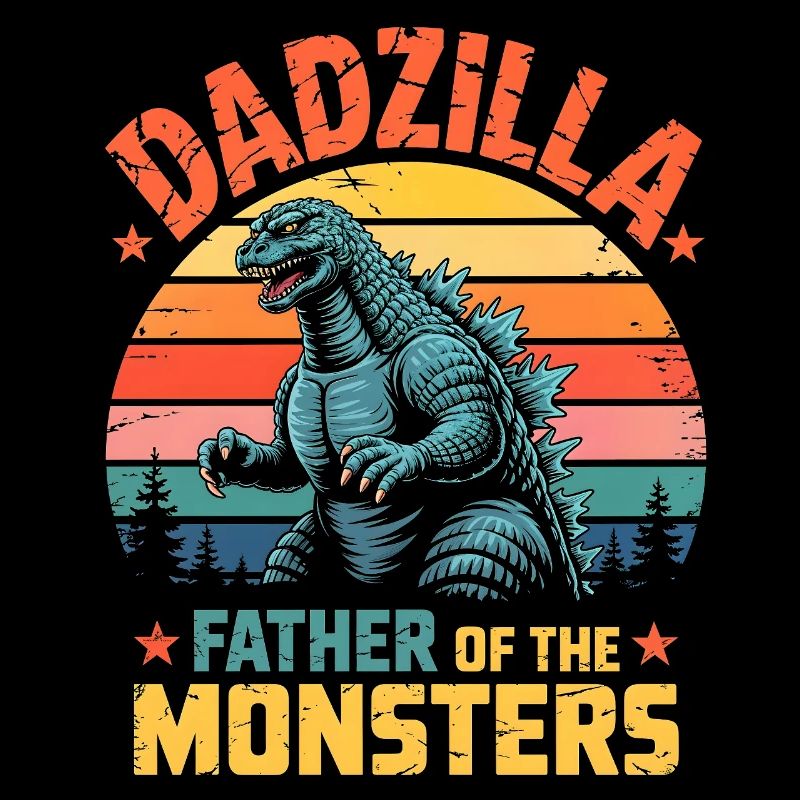 Dadzilla Vater der Monster Retro