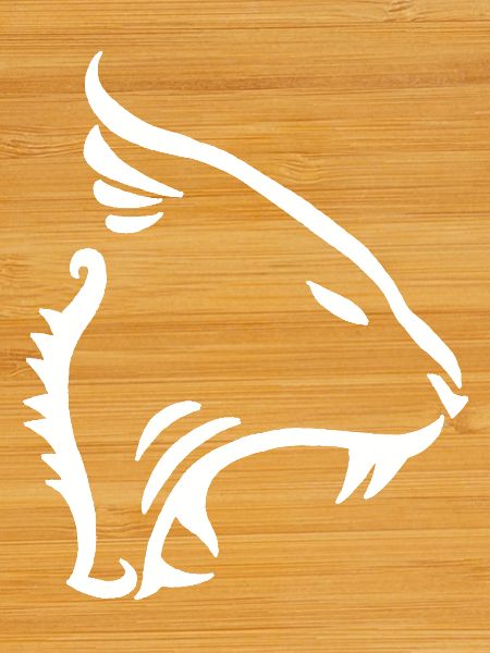 White Minimalist Lion