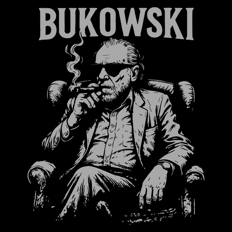 Bukowski Vibe Smoking Portrait