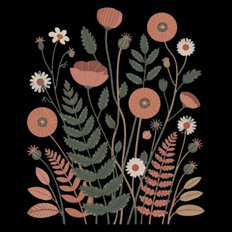 Boho Blumen – Blühende Harmonie