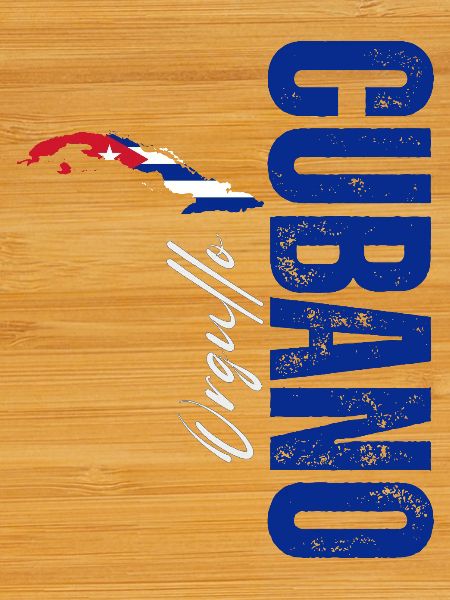 Cuban pride, vertical design