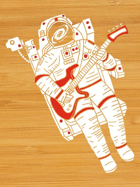 Astronaut guitarist