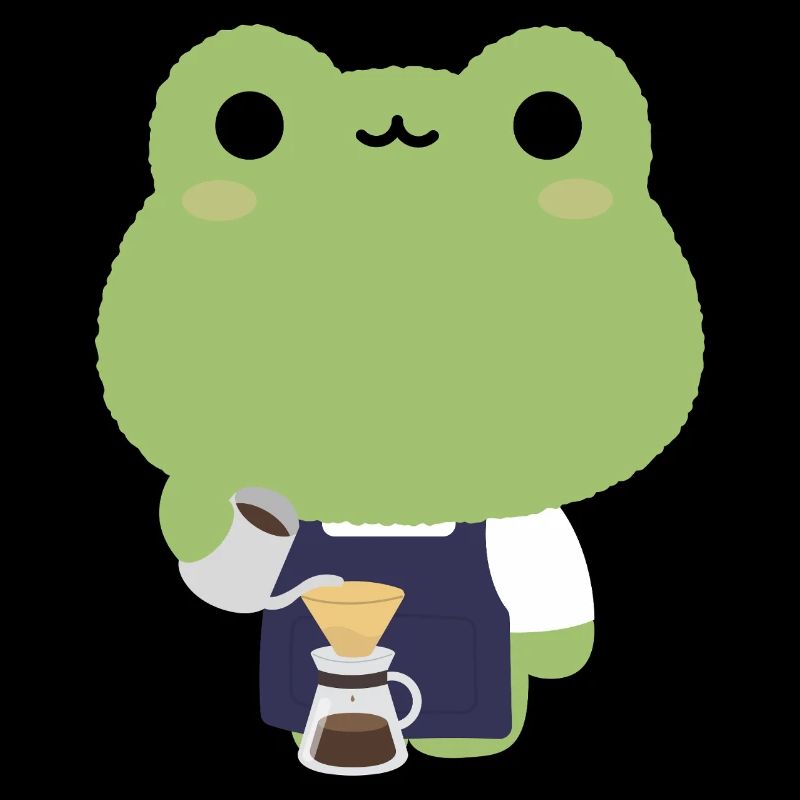 Kawaii Frog Barista