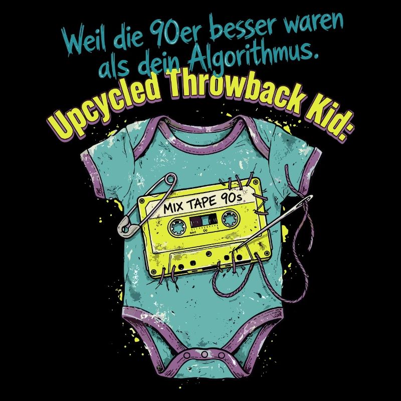 90er Upcycled Throwback Retro Kassette