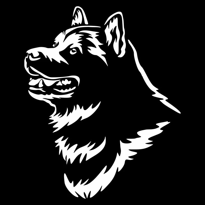 Alaskan Malamute Head "Black Edition"