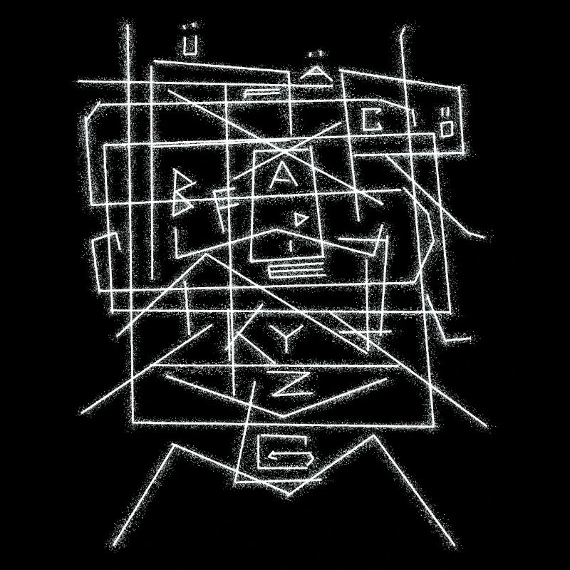 Modèle de caractères alphabet ABC