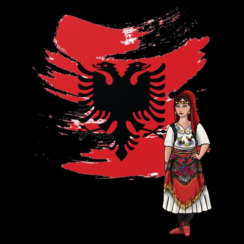 Drapeau albanais « Nuse albanaise »