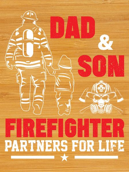 Fire department father and son