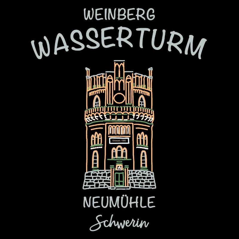 Schwerin, Wasserturm Neumühle auf dem Weinberg