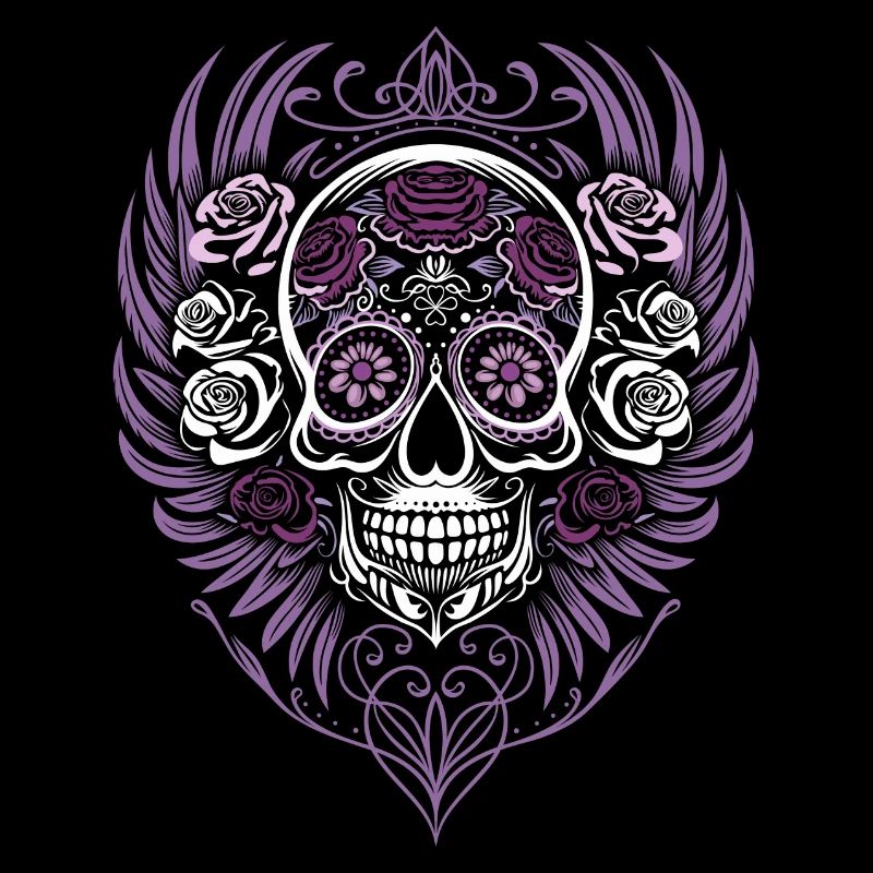 Ailes d’Halloween Sugar Skull