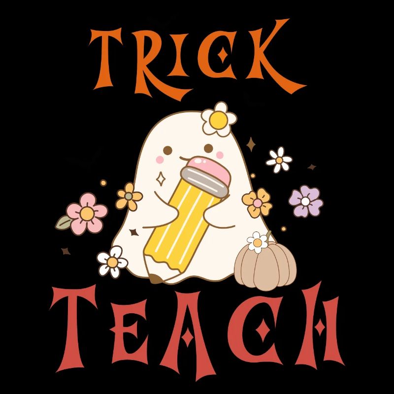 Halloween-Lehrer austricksen oder unterrichten