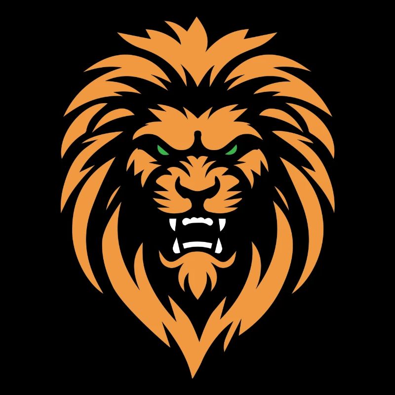 Lion en colère