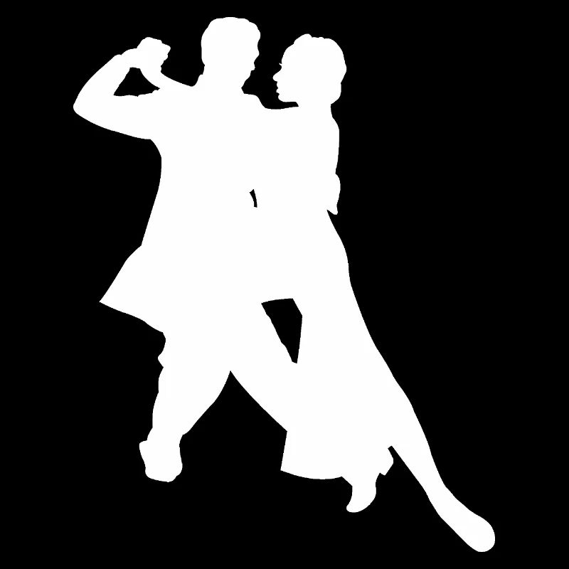 Danse élégante couple silhouette danse classique