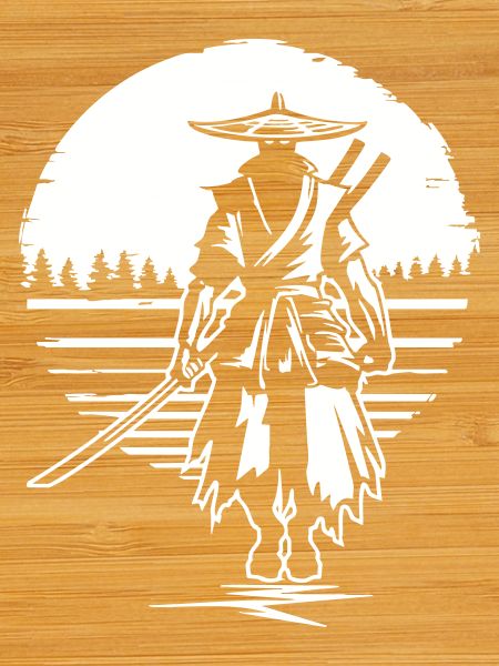 Samurai before sunset
