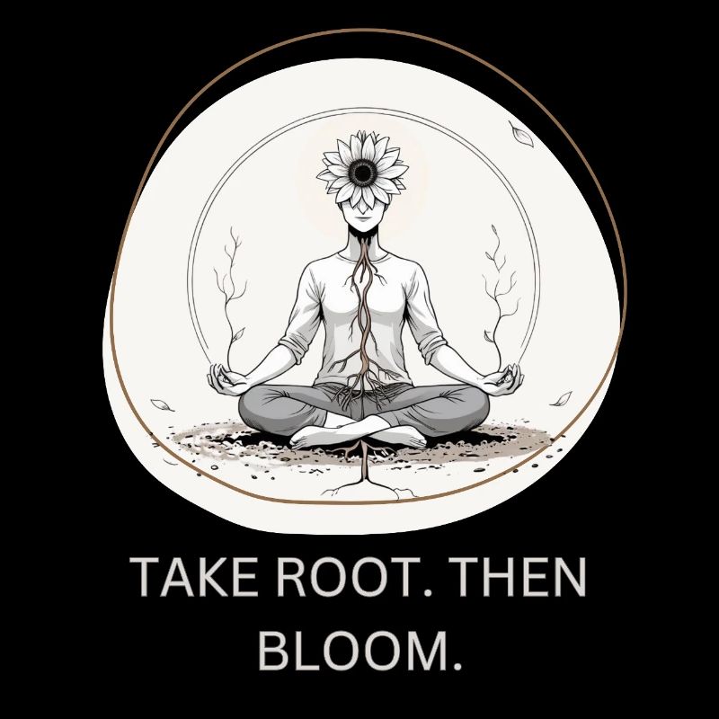 Flower meditation with root connection