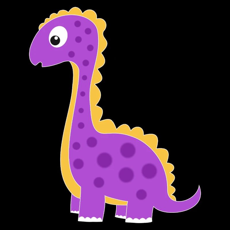 Dino ludique avec des points colorés