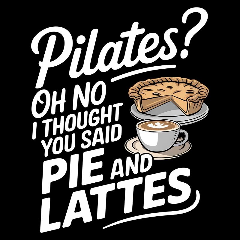 Conception de tarte et de latte humour