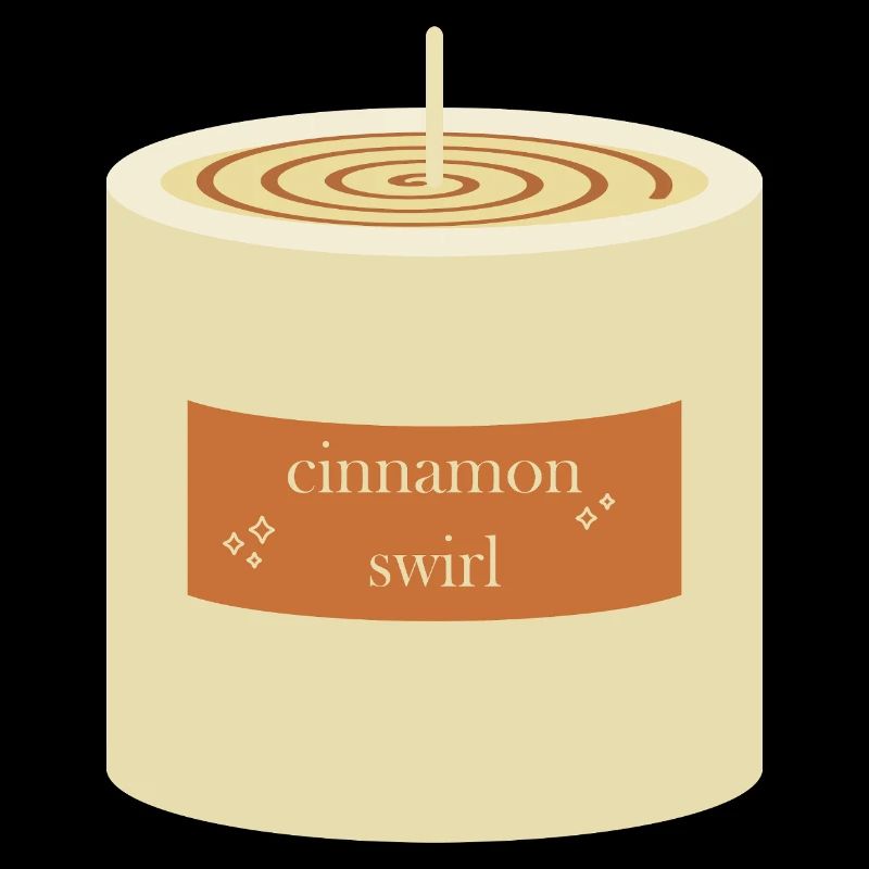 Bougie tourbillon de cannelle