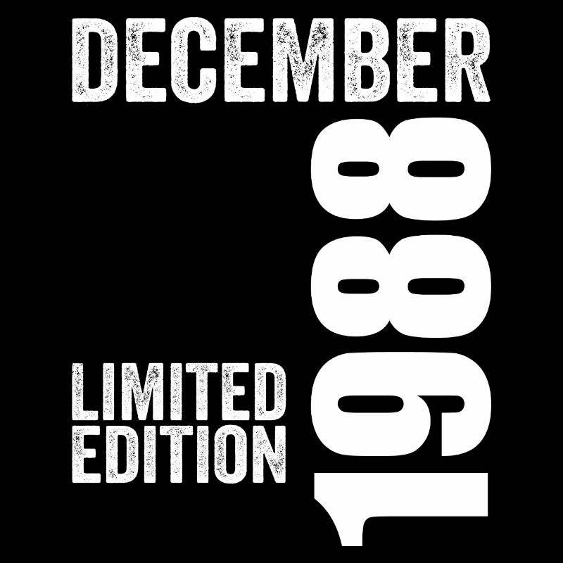 Retro Geburtstagsgeschenk - Dezember 1988
