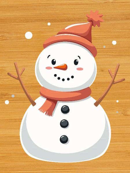 Snowman Cozy Winter Whimsy