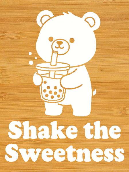 Cuddly Bear with Bubble Tea