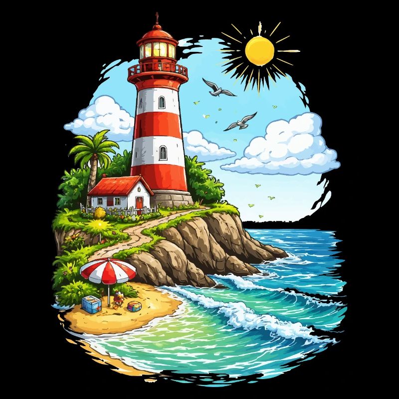 Lighthouse Coastal Paradise