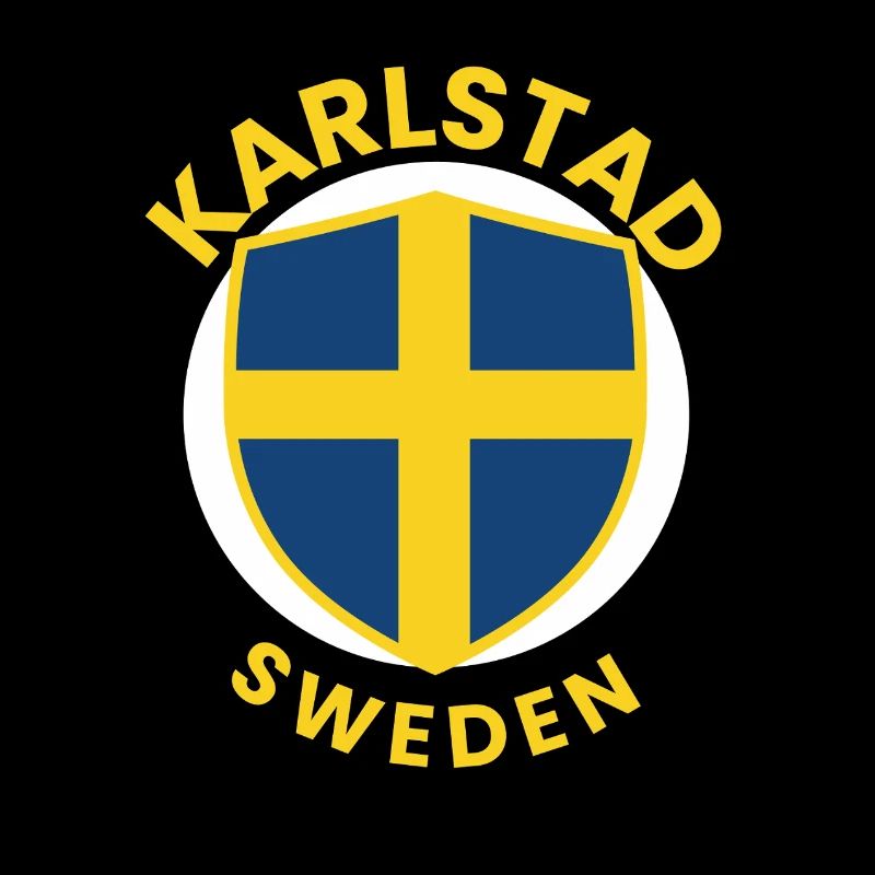 Karlstad Sweden Schild-Design