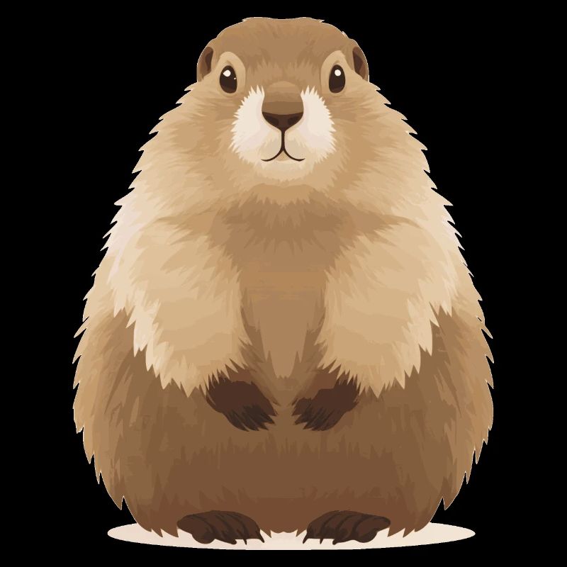 cute cuddly groundhog