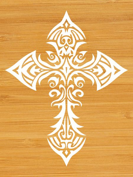 Ornate Tribal Cross design